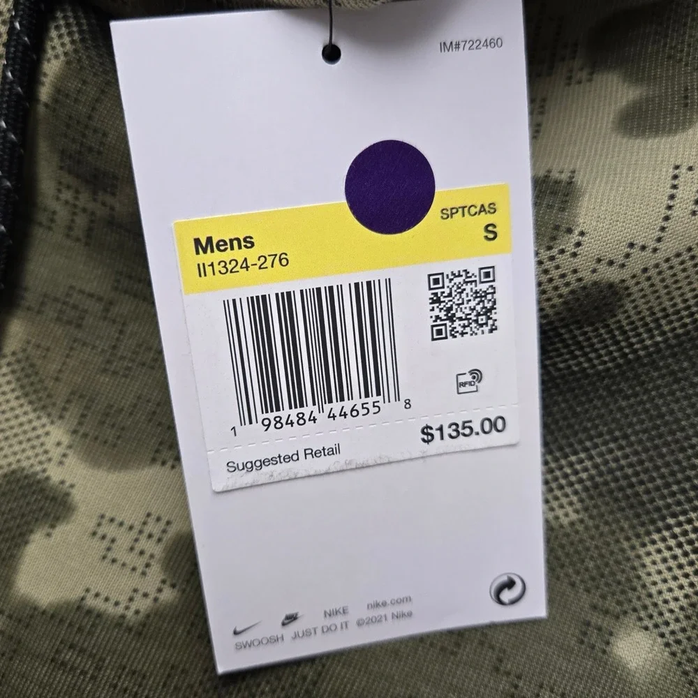 Nike Tech Fleece Mens Small Camo Sweatpants‎ Olive Green Digital Camo II1324-276